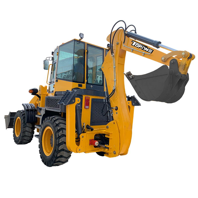 TOPONE Excavator Loader TBL40-28 Four Wheel Steering Backhoe Loader for Sale 3t Mini Loader CE EPA Approved Earth Moving Machine