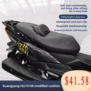 Cojín de Repuesto para Asiento de Scooter Kymco RKS RKH150 Racing <span class=keywords><strong>X150</strong></span> H150, de Cuero PU Impermeable, con Soporte Lumbar Superior, Garantía de Un Año - Product Image 2
