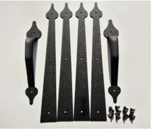 Kit de Herrajes para <span class=keywords><strong>Puerta</strong></span> de Garaje, Moderno, Magnético, Creativo, Decorativo, de Acero Duradero, con Recubrimiento de Polvo Negro, al por Mayor y a Bajo Precio - Product Image 4