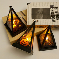 Lumières de décoration d'Halloween, ornements de table, bougies électroniques LED, accessoires de fête