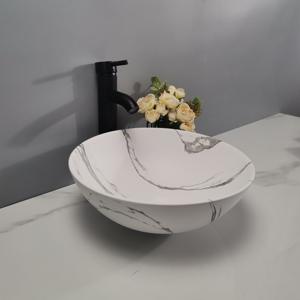 Tarpul 2025, lavabos de baño de mármol de lujo de diseño Simple moderno, lavabo de Arte de encimera, lavabos de baño, Lavabo para Hotel - Product Image 1