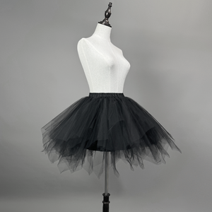 Jupe en gaze élégante pour femme, style vintage, pour fête d'Halloween, avec dentelle et volants, taille naturelle, design asymétrique, <span class=keywords><strong>mini</strong></span> tutu - Product Image 4