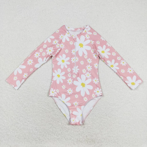 Traje de Baño de una Pieza para Bebés Recién Nacidos, Transpirable, Suave y Ecológico, con Estampado Floral y Volantes - Product Image 2