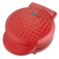Gaufrier belge détachable 180°, fer à gaufres antiadhésif 1100W, gaufrier rond en acier inoxydable