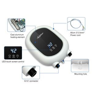 เครื่องทำน้ำอุ่นไฟฟ้าแบบทันทีสำหรับห้องน้ำ ห้องครัว ฝักบัว 3.5kW 7kW ตัวเครื่องพลาสติก ABS พร้อม ELCB หน้าจอสัมผัส - Product Image 3