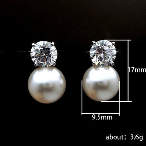 Orecchini con Perla Singola per Donne, Accessori per Orecchie Semplici ed Eleganti per Uso Quotidiano - Product Image 3