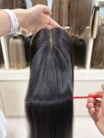 Perruque en cheveux humains vierges à base de soie invisible et respirante, ajustement parfait au cuir chevelu, vente en gros d'usine