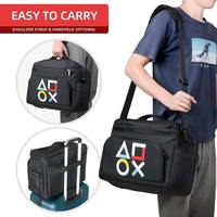 Sac de protection simple en nylon de haute qualité avec fermeture éclair pour manettes PS5/PS4, avec rangement complet et conception anti-poussière