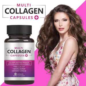 Capsule di Collagene e Acido Ialuronico Multivitaminico Biologico Anti-Età OEM Etichetta Privata Integratore Alimentare per la Cura della Pelle Adulta 60 Capsule - Product Image 3