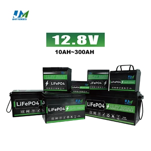 JM 10-Year Lifespan 6000+ Cycles 2560Wh 12V 100Ah 200Ah 300Ah LiFePO4 <strong>Battery</strong> Pack For RV <strong>Solar</strong> Energy Storage Motor Lithium Ion