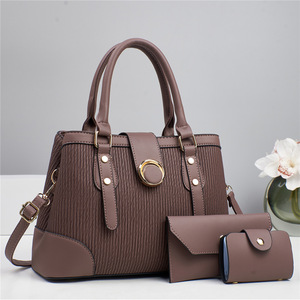 Conjunto de 3 Bolsos de Mano Azul Claro para Mujer con Asa Superior, Correa para el Hombro, Cartera y Mini Bolso para Viajes Diarios - Product Image 4