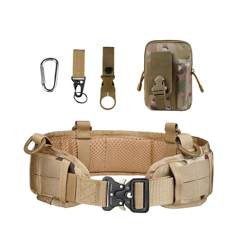 Custom unisex outdoor heavy inner protect fabric casual mans training security tactical waist belt