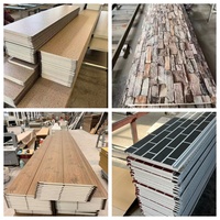 Revêtement de façade en panneaux sandwich en mousse PU à effet pierre rustique pour la finition extérieure des villas