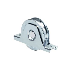 Ruota con Supporto Interno per Cancelli Scanalatura Rotonda 140 mm - Product Image 2