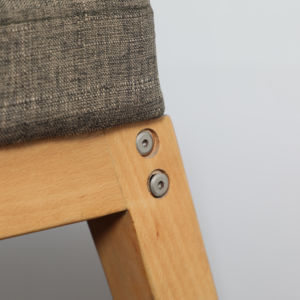 Moderna coperta imbottita panca con gambe in <span class=keywords><strong>legno</strong></span> e cuscino lungo fine letto sgabello panca per la camera da letto - Product Image 5