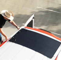 Panneau solaire rigide incurvé de type N, 50W 70W, Sunpower BIPV, noir et rouge, 24% d'efficacité, pour usage résidentiel, vente en gros fabricant