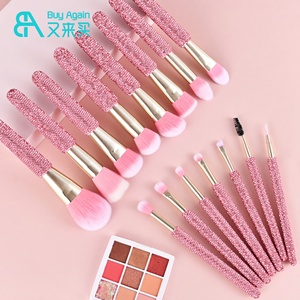 Juego de Brochas de <span class=keywords><strong>Maquillaje</strong></span> de 15 Piezas con Pedrería Brillante para <span class=keywords><strong>Mujer</strong></span>, con Corrector, Pelo Sintético y Mango de Diamantes - Product Image 3