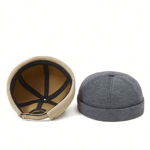 Primavera Verano coreano Skullcap mujeres japonés Yupi Sin borde marinero Hip Hop hombres calle Retro moda chino propietario sombrero - Product Image 2