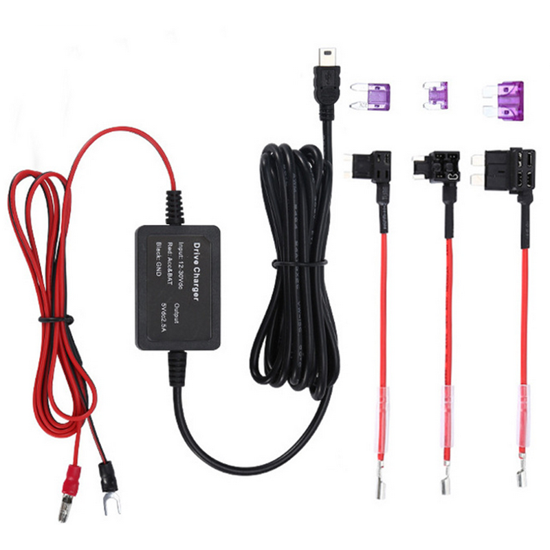C0614 Универсальный блок предохранителей с жестким проводом, Автомобильный регистратор, комплект с жестким проводом, мини-USB, Великобритания