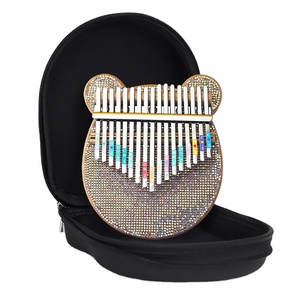 Kalimba de 17 Teclas con Pedrería de Colores, Piano de Pulgar Decorado con Cristales, Mbira <span class=keywords><strong>Sanza</strong></span> para Principiantes, Niños y Adultos, Instrumento Musical, Regalo - Product Image 5