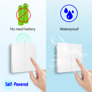 Không dây Ánh Sáng Tự chuyển đổi không thấm nước điều khiển từ xa tường bảng điều chỉnh tự Powered chuyển đổi DC12-48V mini receiver cho ánh sáng Fan - Product Image 5