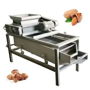 Big Capacity 1000kg/h Nutcracker Almond Machine Three Level Almond Shelling Machine