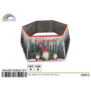 Base decorativa dell'albero di natale in tessuto - Product Image 1