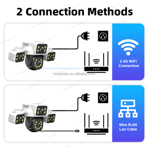 Hongnaer 3MP Outdoor HD 360 Wireless Surveillance <strong>PTZ</strong> <strong>IP</strong> <strong>Camera</strong> 3 Lens Smartlife Tuya Home CCTV <strong>Network</strong> WiFi <strong>Security</strong> <strong>Camera</strong> - Product Image 3