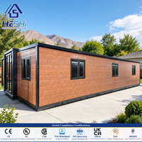 Casa Prefabricada Expandible con Estructura de Acero de 20 y 40 Pies, Contenedor Portátil para Jardín, de 1, 2, 3, 4 y 5 Dormitorios