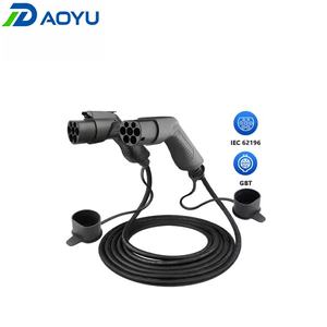 สายชาร์จเร็ว3เฟส Type2 32A gbt 22kW TPU ได้รับการรับรอง CE Daoyu CHC004-GBT-TPU ที่ชาร์จรถยนต์ไฟฟ้าโรงแรม - Product Image 3