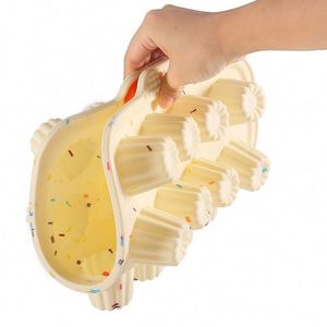 Non-Stick <b>Silicone</b> Cake Mold Grids Flower Shaped for Home <b>Baking</b> of Chocolate Fudge Jelly Cake Pans - Product Image 5