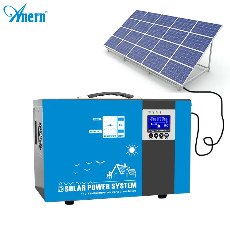 High quality mini solar power generator/portable solar system /solar generator for home and camping