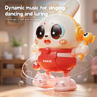 Jouets chantants de lapin de dessin animé mignons personnalisés pour enfants Jouets interactifs multifonctionnels pour enfants Jouets d'apprentissage pour enfants Jouets pour bébés