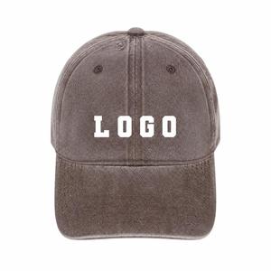 Custom Logo Vintage Washed Cotton Baseball Cap - 6 Panel Adjustable Unstructured <b>Dad</b> <b>Hat</b> for Brands and Wholesale Collections - Product Image 1