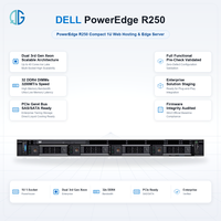 Server Dell PowerEdge R250 dengan Prosesor Intel Xeon E-2300 dan Empat Slot DIMM DDR4, Server Rak 1U.