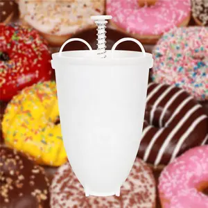 नए रचनात्मक प्लास्टिक डोनट डोनट निर्माता मशीन मोल्ड DIY उपकरण रसोई पेस्ट्री सेंकना बर्तन बनाने मशीन मशीन तेजी से पोर्टेबल