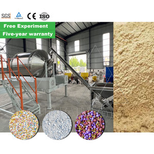 Ligne de production d'engrais de mélange en vrac Npk 1-5 tonnes par heure Mélangeur électrique à tambour en acier inoxydable - Product Image 1