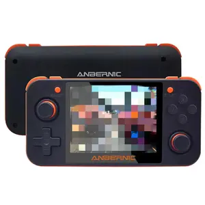 ANBERNIC RG350 3,5 дюймовый IPS экран 64 бит 16 Гб 2500 + игр ручной Видео игровой консоль Ретро плеер для PS1 для GBA для FC для MD