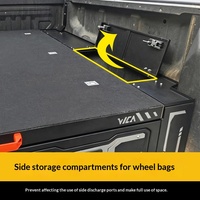 Sistema de Cajones Deslizantes para Camioneta, Cajón de Almacenamiento Resistente para Gestión de Carga, Caja de Herramientas Deslizante con Cerradura