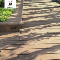 Terrasse extérieure 140x21mm en WPC, revêtement de sol composite co-extrudé de deuxième génération