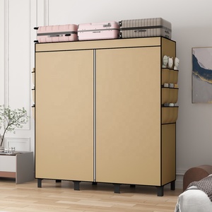 Armoire de Rangement Pliante Économique en Tissu Toile pour Vêtements, Meuble de Chambre à Coucher - Product Image 3