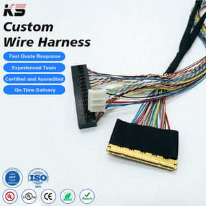 Factory Custom 40 Pin Lvds <b>Cable</b> 50 Pin Adapter Connector LCD Lvds Screen <b>Cable</b> Assembly for Electronic Automobile Motorcycle - Product Image 1