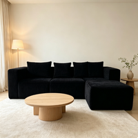 Canapé pliable en forme de L, moderne, mignon, confortable, de haute qualité, prix d'usine
