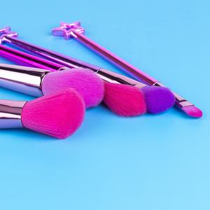 Fld — ensemble de pinceaux de maquillage professionnels, manches en forme d'étoile personnalisées, lot de 5 pièces, poudre, fond de teint, nettoyage des yeux - Product Image 5