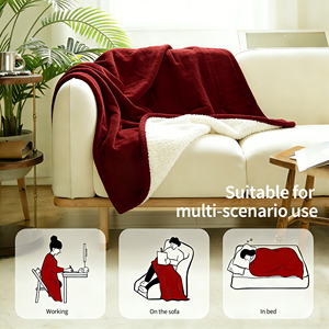 Manta Eléctrica Ultra-Cómoda para el Hogar y la Oficina, Felpa Sherpa, Franela, Calor Uniforme, Temporizador de 1-10 Horas, Certificación CE/ETL, Lavable <span class=keywords><strong>a</strong></span> Máquina - Product Image 5