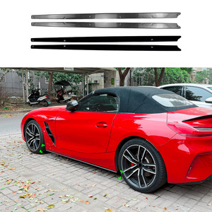 Bmw Z4 G29 Side Skirt Spoiler Body Kit Piano Black Carbon Fiber Texture Abs Material For Car Modification - Product Image 1