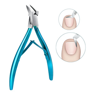 Gran oferta, cortaúñas profesional de alta calidad, cuchilla curva, pinzas para cutículas, herramienta de manicura Sin desorden - Product Image 4