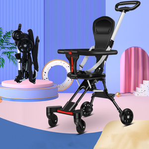 Cochecito de bebé sencillo y barato al por mayor, cochecito de bebé portátil 2 en 1 con 360 de rotación, portabebés con marco de acero, silla de cochecito de bebé plegable - Product Image 2