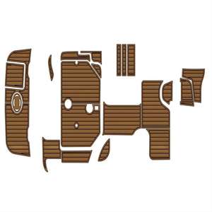 Plancher en teck EVA moderne pour yacht Sea Ray 260 Sundancer 1999-2004, vente chaude, installation facile en clic pour l'extérieur - Product Image 5