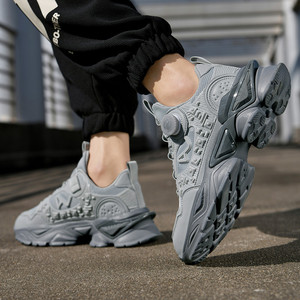 รองเท้าผ้าใบกันลื่นสำหรับผู้ชาย น้ำหนักเบา ระบายอากาศได้ดี พร้อมเชือกผูก เหมาะสำหรับทุกฤดูกาล - Product Image 3